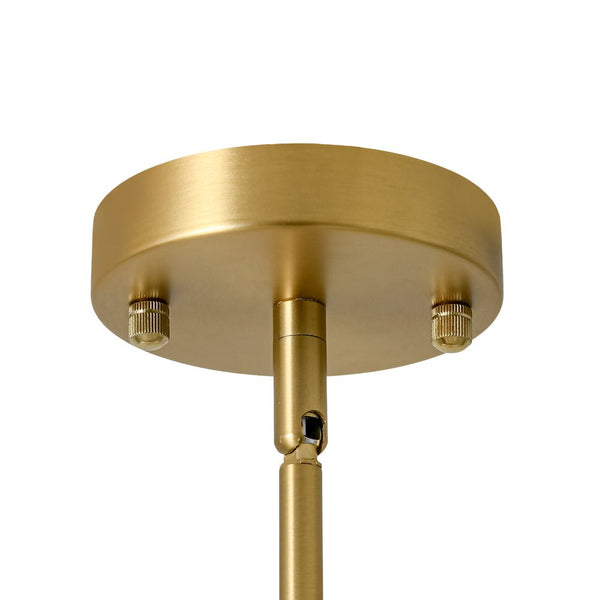 Chandelierias - 8 - Light Swooping Arm Matte Opal Glass Tiered Chandelier - Chandeliers - Brass - 