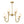 Chandelierias - 8 - Light Swooping Arm Matte Opal Glass Tiered Chandelier - Chandeliers - Brass - 
