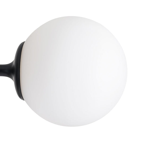 Chandelierias-9-Light Frosted Glass Semi-Sphere Sputnik Chandelier-Chandelier-Black-