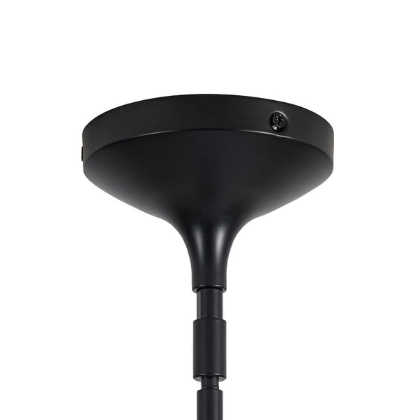 Chandelierias-9-Light Frosted Glass Semi-Sphere Sputnik Chandelier-Chandelier-Black-