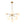Chandelierias - 9 - Light Frosted Glass Semi - Sphere Sputnik Chandelier - Chandelier - Brass - 