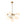 Chandelierias - 9 - Light Frosted Glass Semi - Sphere Sputnik Chandelier - Chandelier - Brass - 