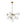 Chandelierias - 9 - Light Frosted Glass Semi - Sphere Sputnik Chandelier - Chandelier - Brass - 