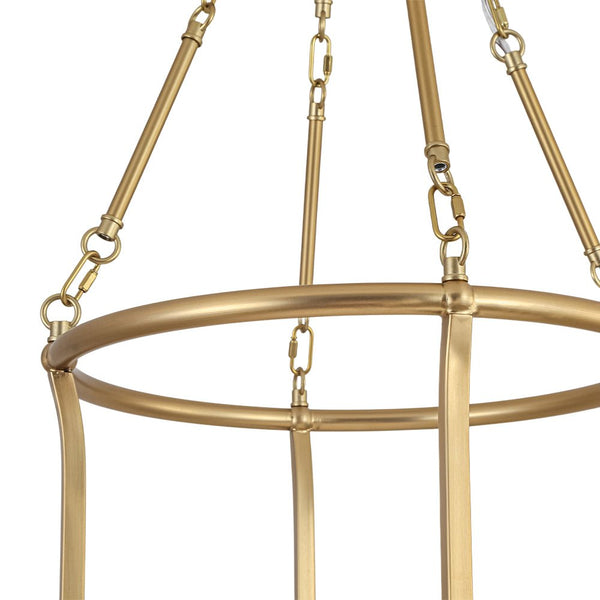 Chandelierias - Art Decor 1 - Light Basketed Opal Glossy Glass Semi - flush Mount - Semi Flush - Brass - 