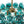 Chandelierias-Art Decor 3-Light Gradient Lake Blue Globe Glass Bubbles Chandelier-Chandeliers-Brass-