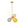 Chandelierias-Asymmetrical 4-Light Translucent Tinted Blown Glass Sputnik Cluster Chandelier-Chandeliers-Brass-