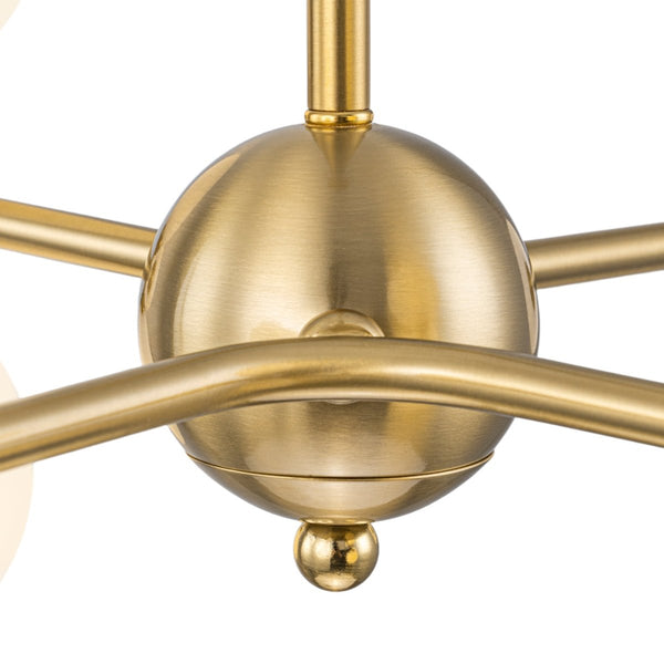 Chandelierias-Atomic 8-Light Branch Frosted Opal Glass Chandelier-Chandeliers-Brass-