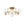 Chandelierias-Blossom Brass 8-Light Glossy Domed Glass Semi-flush Mount-Semi Flush-Brass-