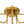 Chandelierias-Blossom Brass 8-Light Glossy Domed Glass Semi-flush Mount-Semi Flush-Brass-