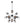 Chandelierias-Bold Modern 12-Light Ombre Glass Sputnik Sphere Chandelier-Chandeliers-Brass-