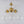 Chandelierias - Brass 3 - Light Sputnik Glass Globe Semi - flush Mount - Semi Flush - Clear - 