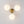 Chandelierias - Brass 3 - Light Sputnik Glass Globe Semi - flush Mount - Semi Flush - Clear - 