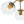 Chandelierias - Brass 3 - Light Sputnik Glass Globe Semi - flush Mount - Semi Flush - Clear - 
