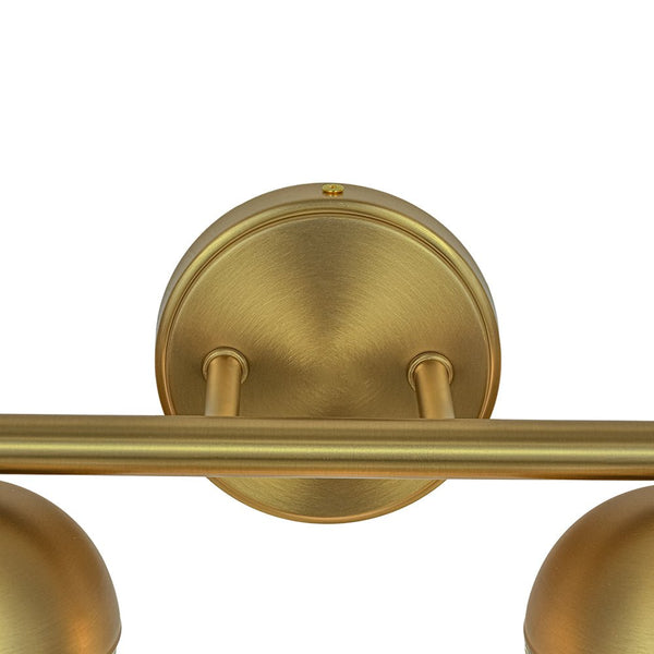 Chandelierias-Brass 4-Light Seedy Bubble Glass LED Linear Vanity Light-Wall Light-Brass-
