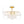 Chandelierias-Brass 6-Light Rippled Glass Tiered Semi-Flush Mount-Semi Flush-Brass-