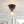 Chandelierias - Classic 1 - Light Sculptural Clear School Glass Flush Mount - Flush Mount - Matte Black - 