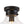 Chandelierias - Classic 1 - Light Sculptural Clear School Glass Flush Mount - Flush Mount - Matte Black - 