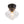 Chandelierias - Classic 1 - Light Sculptural Clear School Glass Flush Mount - Flush Mount - Matte Black - 