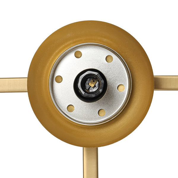 Chandelierias - Classic Glam 3 - Light Ribbed Glass Linear Vanity Light - Wall Light - Brushed Brass - 