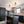 Chandelierias-Clear Drum Glass 3-Light Farmhouse Lantern Semi-Flush Mount-Semi Flush-Black-1-Pack (Back-order July)