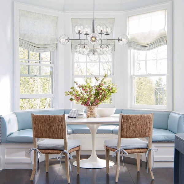 Chandelierias-Contemporary 13-Light Textured Glass Dandelion Sputnik Sphere Chandelier-Chandeliers-Silver-