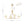 Chandelierias - Contemporary 4 - Light Crossing Linen Cone Shade Chandelier - Chandeliers - Brass - 