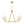 Chandelierias - Contemporary 4 - Light Crossing Linen Cone Shade Chandelier - Chandeliers - Brass - 