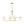 Chandelierias - Contemporary 4 - Light Crossing Linen Cone Shade Chandelier - Chandeliers - Brass - 