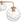 Chandelierias - Contemporary 5 - Light Clear Hand - blown Glass Chandelier - Chandelier - Hammered - 