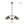 Chandelierias - Contemporary 5 - Light Hand Blown Glass Gradient Glass Globe Chandelier - Chandelier - Black - 