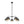 Chandelierias - Contemporary 5 - Light Hand Blown Glass Gradient Glass Globe Chandelier - Chandelier - Black - 