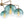 Chandelierias - Contemporary 5 - Light Hand Blown Glass Gradient Glass Globe Chandelier - Chandelier - Blue - 