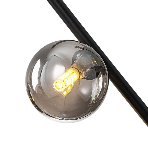 Chandelierias - Creative Modern 6 - Light Mirror Glass Asymmetrical Sputnik Chandelier - Chandeliers - Black - 