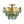 Chandelierias-Dark Green 4-Light Stire Glass Tiered Semi-Flush Mount-Semi Flush-Brass-