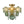 Chandelierias-Dark Green 4-Light Stire Glass Tiered Semi-Flush Mount-Semi Flush-Brass-
