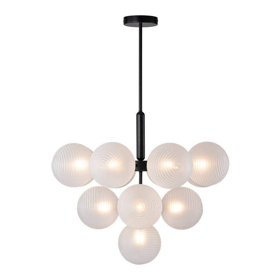 Chandelierias - Decorative 13 - Light Cluster Bubble Grape Chandelier - Chandeliers - Black - 