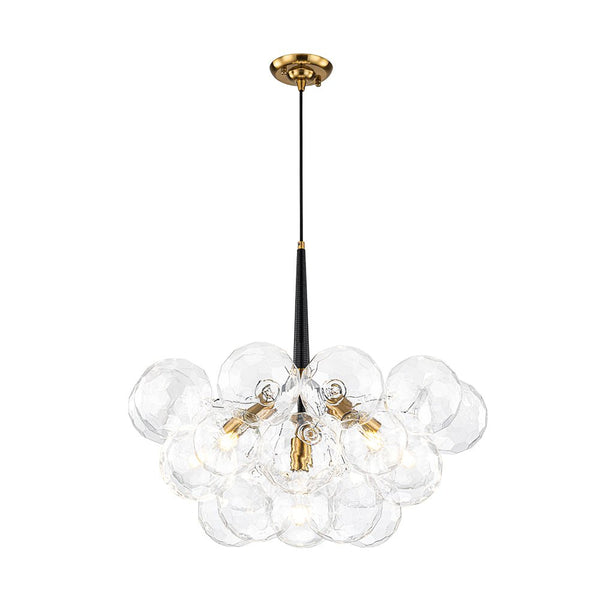 Chandelierias - Dreamy Bubble 6 - Light Cluster Honeycomb Glass Chandelier - Chandelier - White - 6 Bulbs