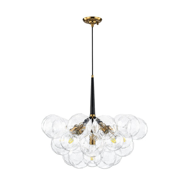 Chandelierias - Dreamy Bubble 6 - Light Cluster Honeycomb Glass Chandelier - Chandelier - White - 6 Bulbs