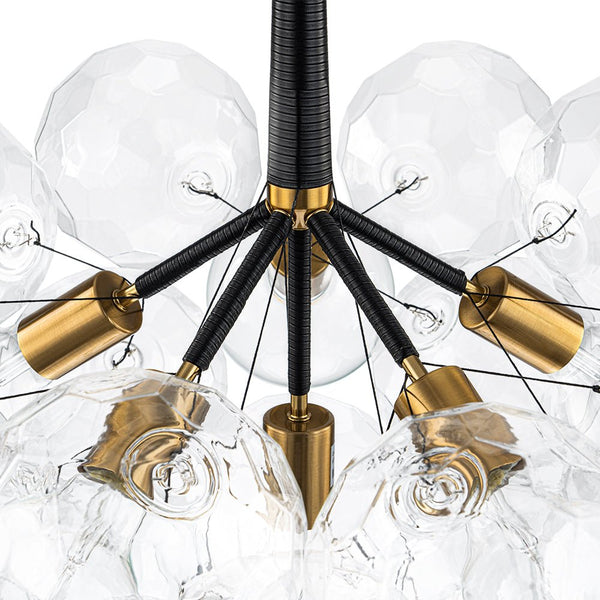 Chandelierias - Dreamy Bubble 6 - Light Cluster Honeycomb Glass Chandelier - Chandelier - White - 6 Bulbs