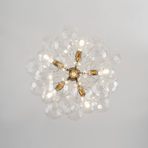 Chandelierias - Dreamy Bubble 6 - Light Cluster Honeycomb Glass Chandelier - Chandelier - White - 6 Bulbs