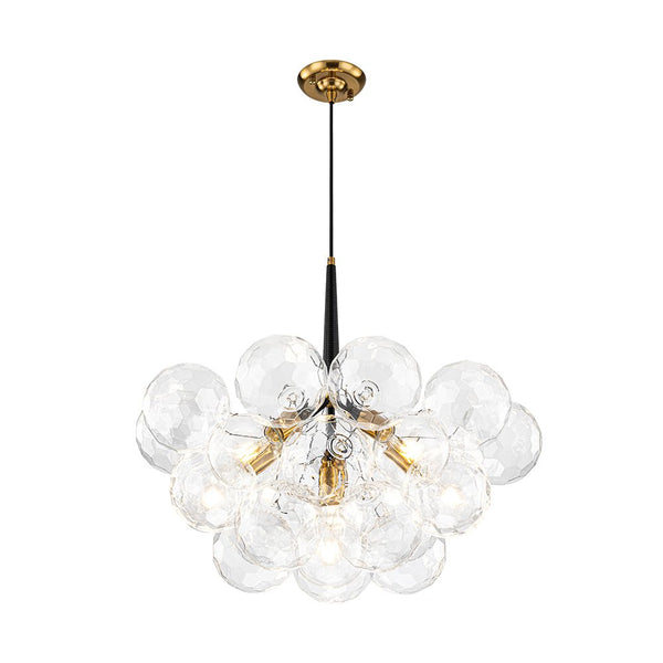 Chandelierias - Dreamy Bubble 6 - Light Cluster Honeycomb Glass Chandelier - Chandelier - White - 6 Bulbs