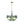 Chandelierias - Eclectic Modern Bubble 6 - Light Cluster Gradient Glass Chandelier - Chandeliers - Black & Green Bubble - 