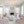 Chandelierias-Fabric Round Drum 3-Light Brass Semi-flush Mount Glass Diffuser-Semi Flush-Brass-