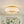 Chandelierias-Fabric Round Drum 3-Light Brass Semi-flush Mount Glass Diffuser-Semi Flush-Brass-