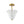 Chandelierias-Floral Fluted Brass 2-Light Milk Glass Semi-Flush Mount-Semi Flush-Brass-1-Pack