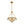 Chandelierias-French Rusty Gold Ripple Glass Pyramid Chandelier-Chandeliers-6-Light-