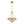 Chandelierias-French Rusty Gold Ripple Glass Pyramid Chandelier-Chandeliers-6-Light-