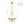 Chandelierias-French Rusty Gold Ripple Glass Pyramid Chandelier-Chandeliers-6-Light-