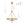 Chandelierias-French Rusty Gold Ripple Glass Pyramid Chandelier-Chandeliers-6-Light-