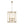 Chandelierias-French Vintage 4-Light Cylinder Framed Lantern Pendant-Chandeliers-Antique Gold-